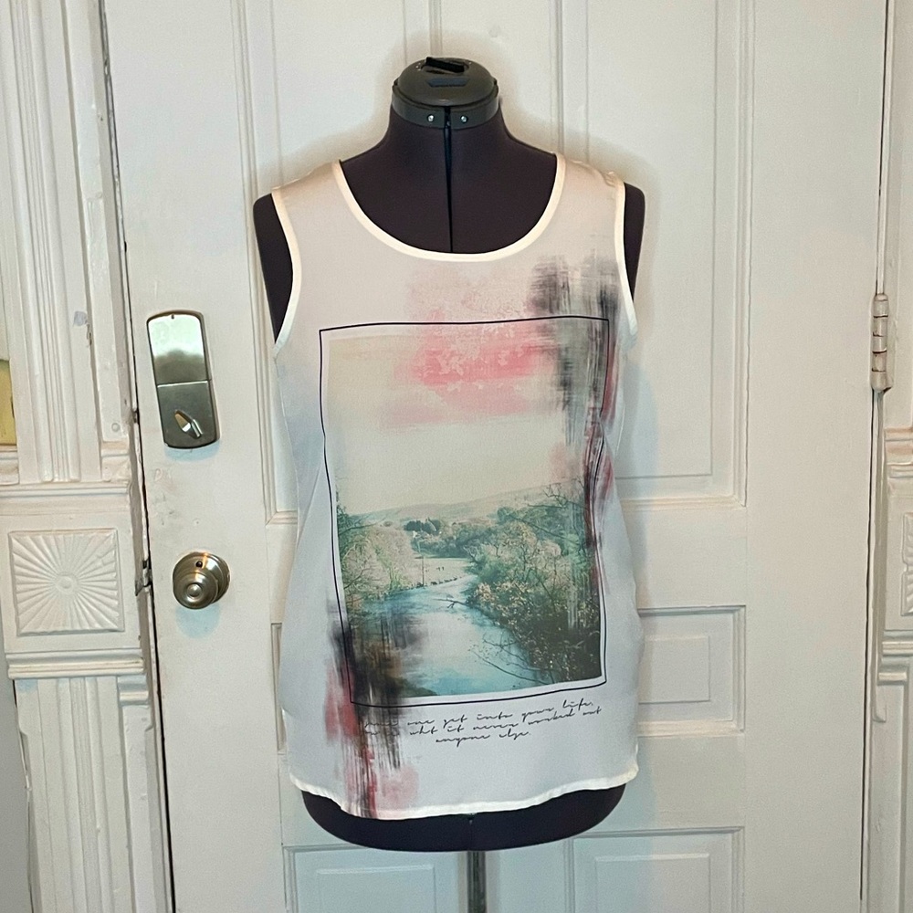 Yest vintage feel grapic tank top